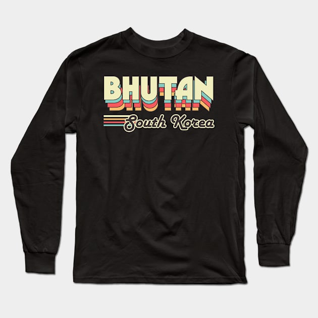 Bhutan city Long Sleeve T-Shirt by SerenityByAlex